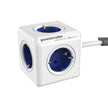 DesignNest PowerCube Extended 1300BL разклонител, 5 гнезда, 1.5 м кабел, син