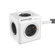 DesignNest PowerCube Extended 1300GY разклонител, 5 гнезда, 1.5 м кабел, сив