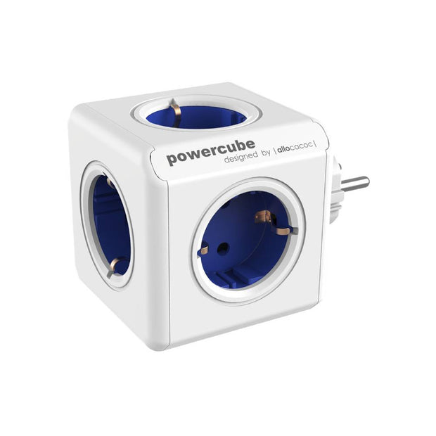 DesignNest PowerCube Original 1100BL разклонител, 5 гнезда, син