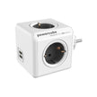 DesignNest PowerCube Original USB 1202GY разклонител, 4 гнезда, USB, сив