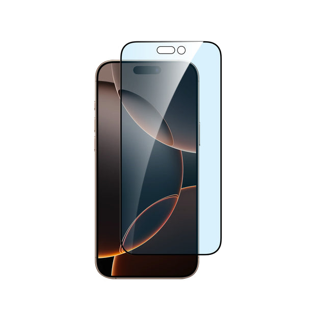 Протектор Dviced от закалено стъкло за iPhone 16 Pro - anti-blue light, edge to edge, с апликатор