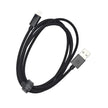 Кабел Dviced, USB-A/Lightning, найлонова оплетка, 1.25 м, черен