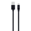 Кабел Dviced, USB-A/Lightning, найлонова оплетка, 1.25 м, черен