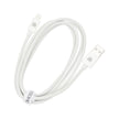 Кабел Dviced, USB-A/Lightning, найлонова оплетка, 1.25 м, бял