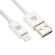 Кабел Dviced, USB-A/Lightning, найлонова оплетка, 1.25 м, бял