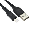 Кабел Dviced, USB-A/Lightning, силиконов, 1.25 м, черен