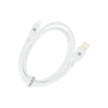 Кабел Dviced, USB-A/Lightning, силиконов, 1.25 м, бял