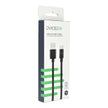 Кабел Dviced, USB-A/USB-C, найлонова оплетка, 1.25 м, черен