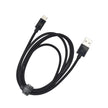 Кабел Dviced, USB-A/USB-C, найлонова оплетка, 1.25 м, черен
