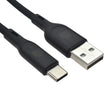 Кабел Dviced, USB-A/USB-C, силиконов, 1.25 м, черен