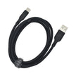 Кабел Dviced, USB-A/USB-C, силиконов, 1.25 м, черен