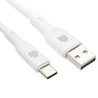 Кабел Dviced, USB-A/USB-C, силиконов, 1.25 м, бял