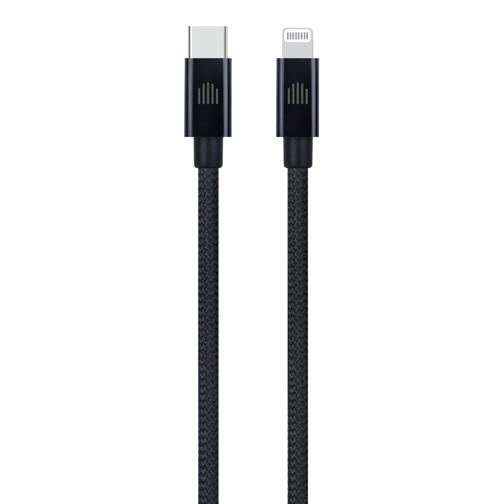 Кабел Dviced, USB-C/Lightning, найлонова оплетка, 0.25 м, черен