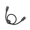 Кабел Dviced, USB-C/Lightning, найлонова оплетка, 0.25 м, черен