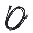 Кабел Dviced, USB-C/Lightning, найлонова оплетка, 1.25 м, черен