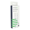Кабел Dviced, USB-C/Lightning, найлонова оплетка, 1.25 м, бял