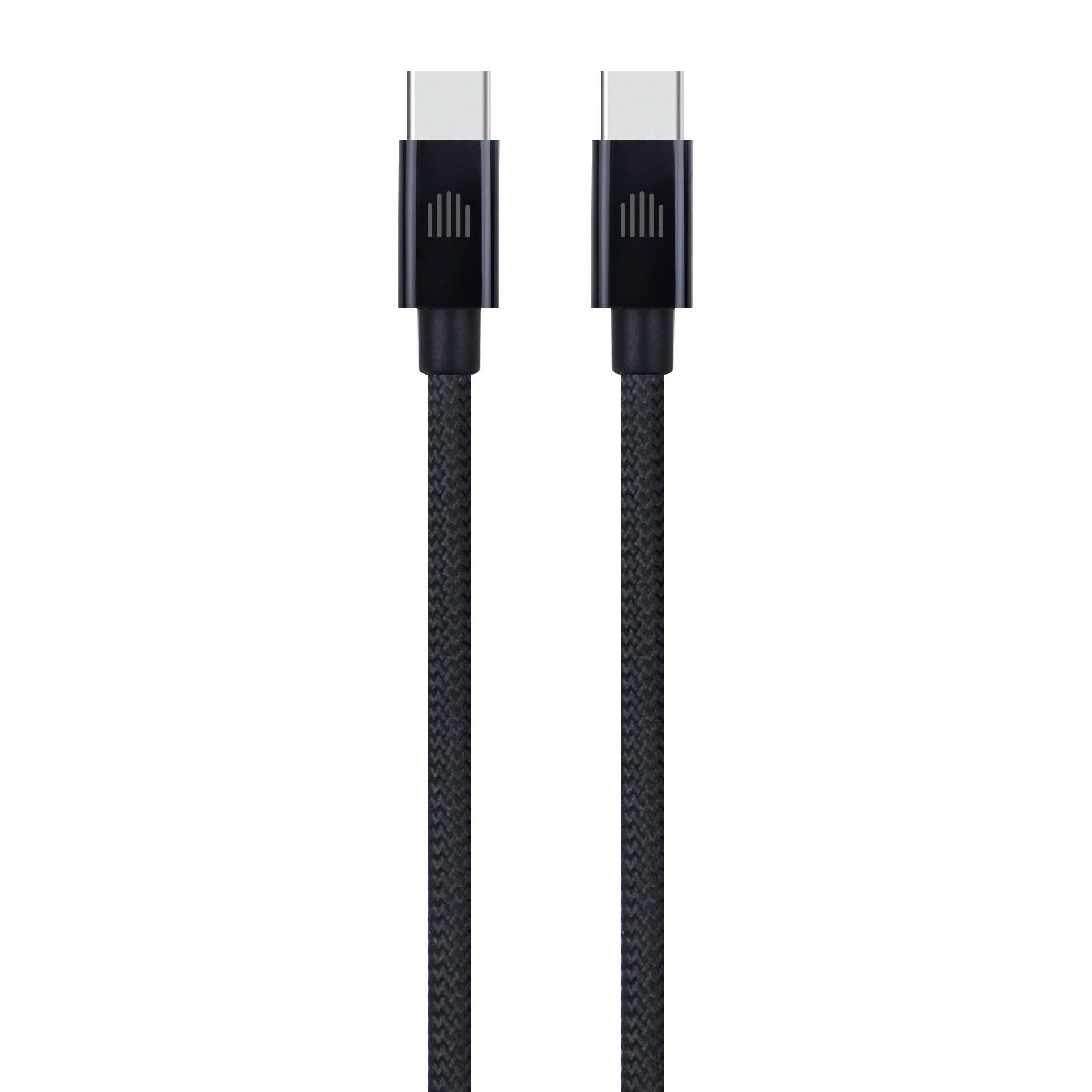 Кабел Dviced, USB-C/USB-C, найлонова оплетка, 0.25 м, черен