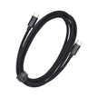 Кабел Dviced, USB-C/USB-C, найлонова оплетка, 2 м, черен