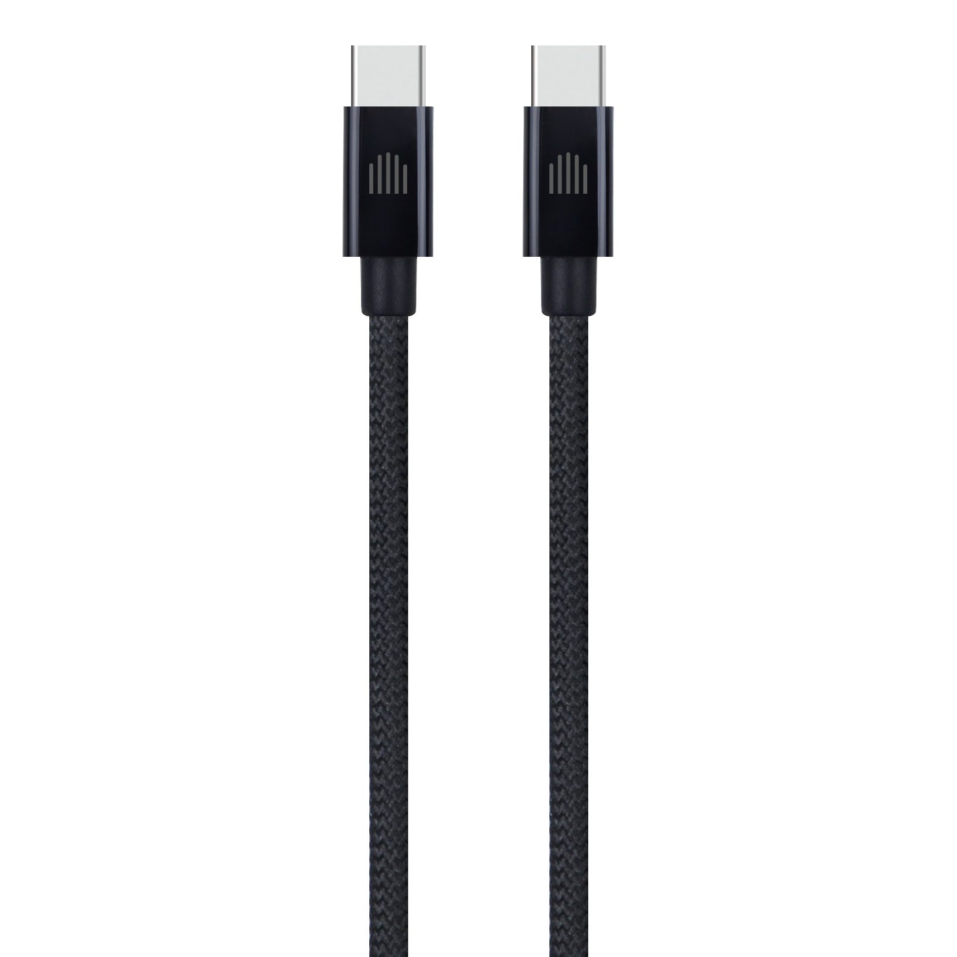 Кабел Dviced, USB-C/USB-C, найлонова оплетка, 2 м, черен