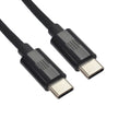 Кабел Dviced, USB-C/USB-C, найлонова оплетка, 3 м, черен