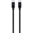 Кабел Dviced, USB-C/USB-C, найлонова оплетка, 3 м, черен