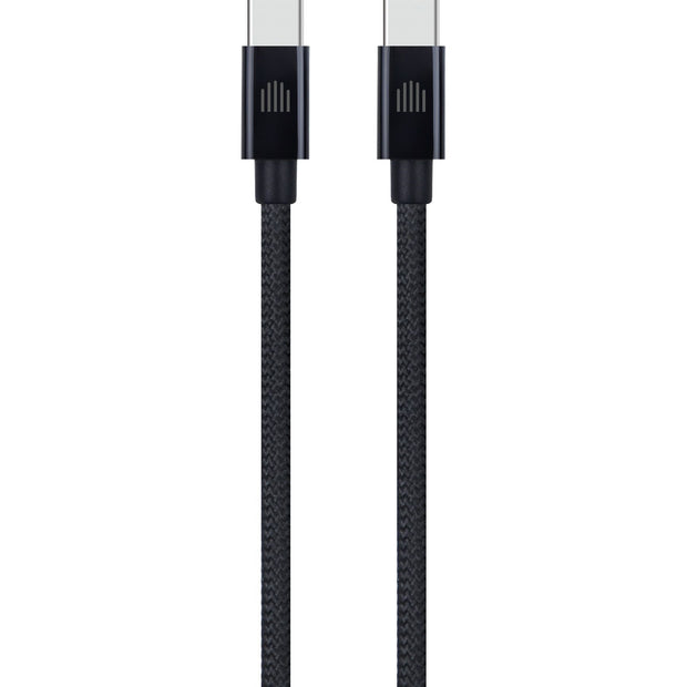 Кабел Dviced, USB-C/USB-C, найлонова оплетка, 3 м, черен