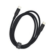 Кабел Dviced, USB-C/USB-C, силиконов, 1.25 м, черен