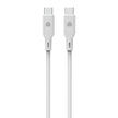 Кабел Dviced, USB-C/USB-C, силиконов, 1.25 м, бял