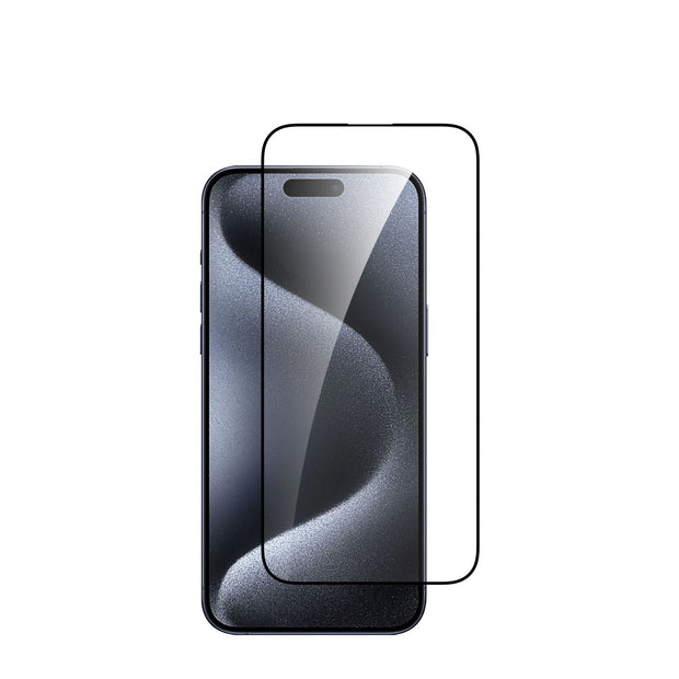 Протектор Dviced от закалено стъкло за iPhone 15 pro - silk print, с апликатор