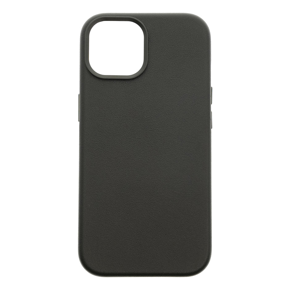 Dviced Leather case with MagSafe for iPhone 15 - Black