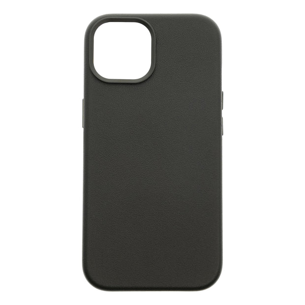 Dviced Leather case with MagSafe for iPhone 15 - Black