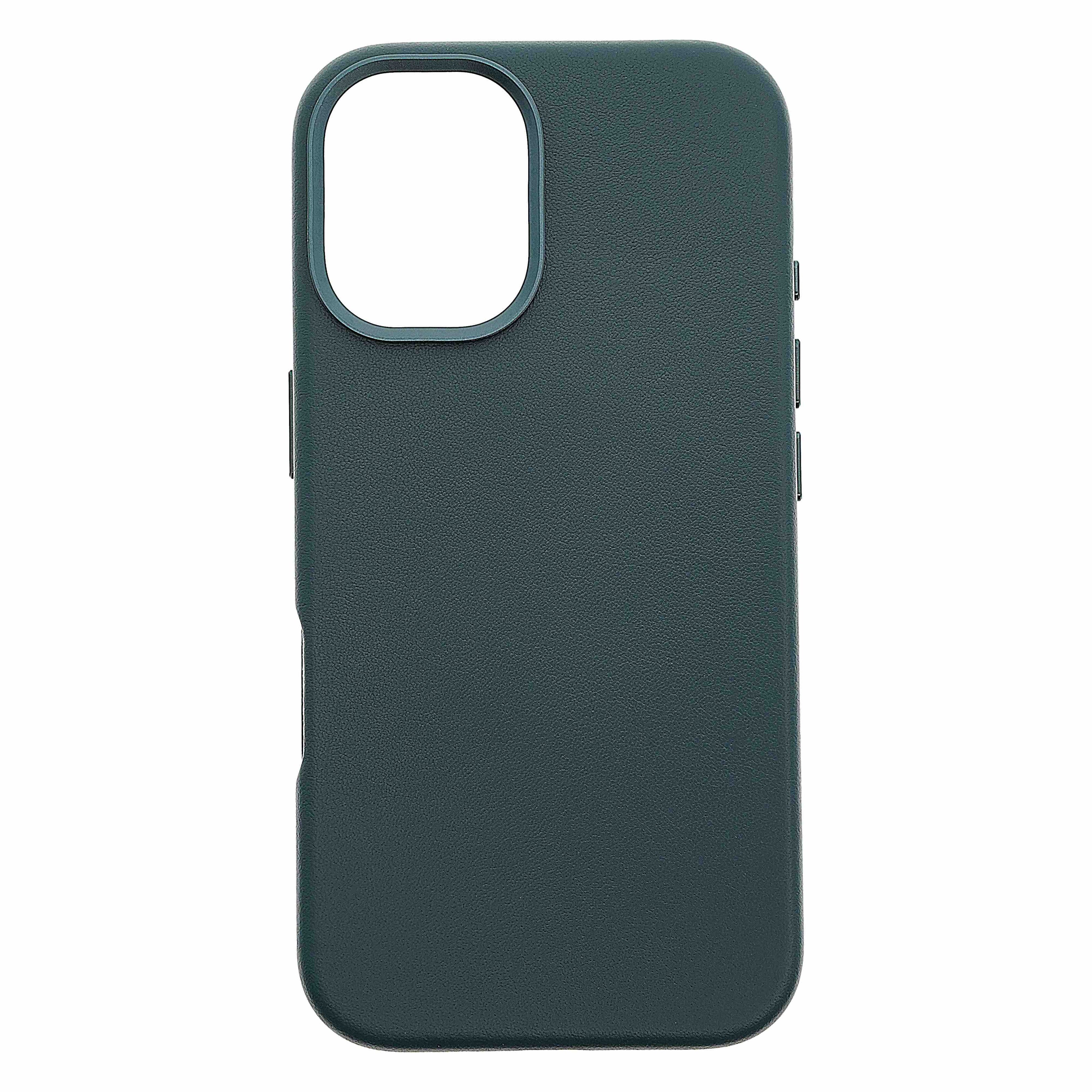 Dviced Leather case with MagSafe for iPhone 16 - Blue