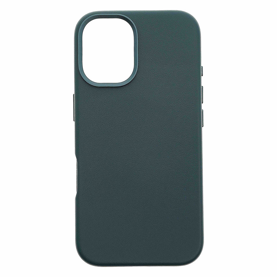 Dviced Leather case with MagSafe for iPhone 16 - Blue