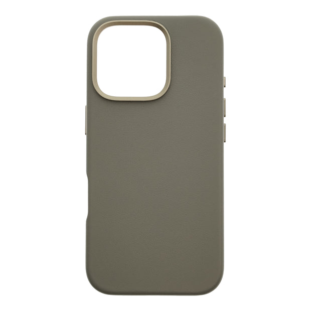 Dviced Leather case with MagSafe for iPhone 16 Pro - Grey