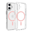 Dviced MagSafe iPhone 16 clear case - Pink