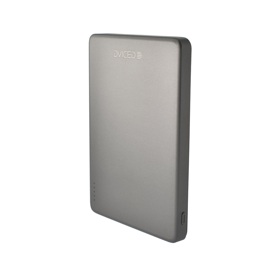 Dviced Ultrathin Power Bank 5000mAh - Black/Grey