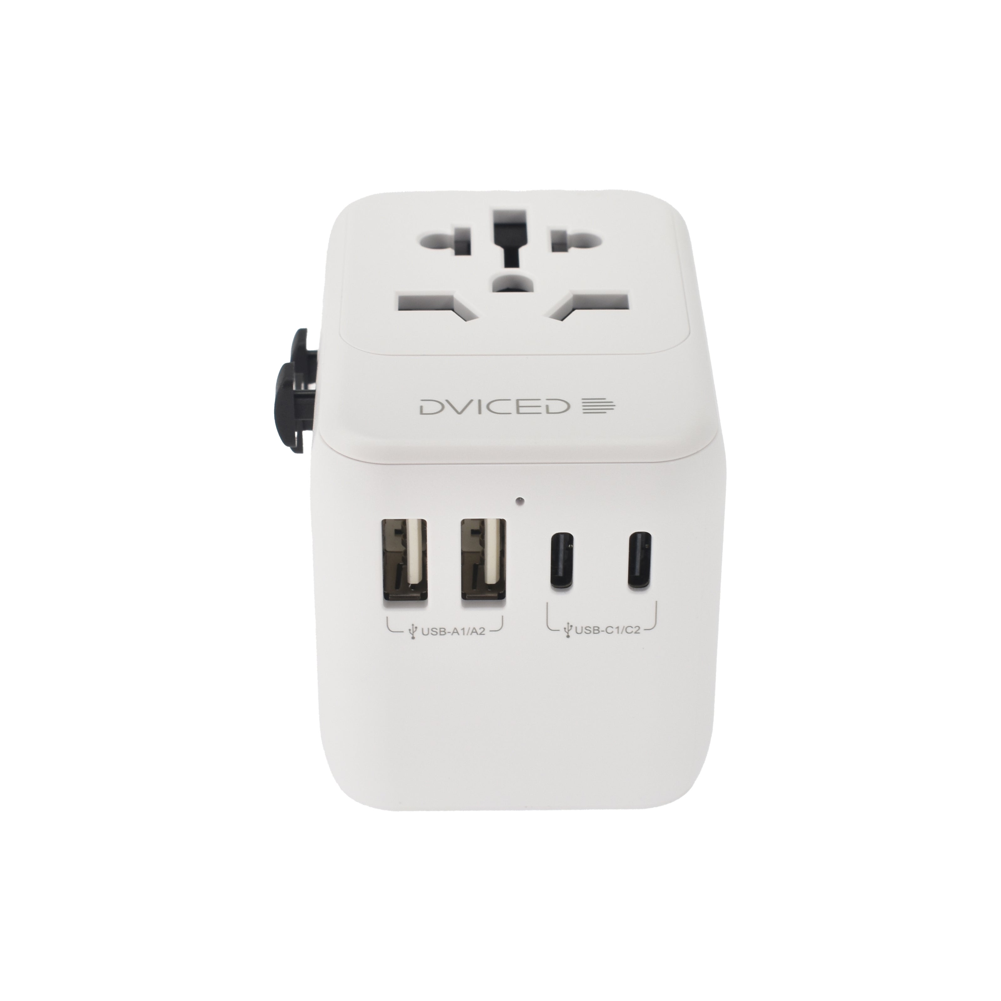 Универсален travel адаптер Dviced, 28W, бял