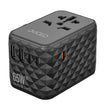 Универсален travel адаптер Dviced, 65W, GaN, черен