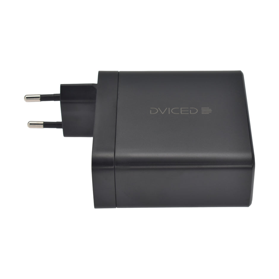 Зарядно Dviced, 140W, GaN, USB-C + USB-A, черен