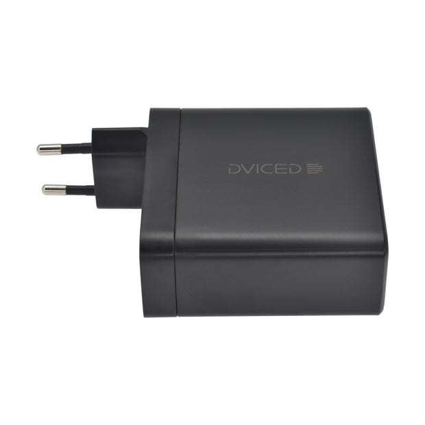 Зарядно Dviced, 140W, GaN, USB-C + USB-A, черен