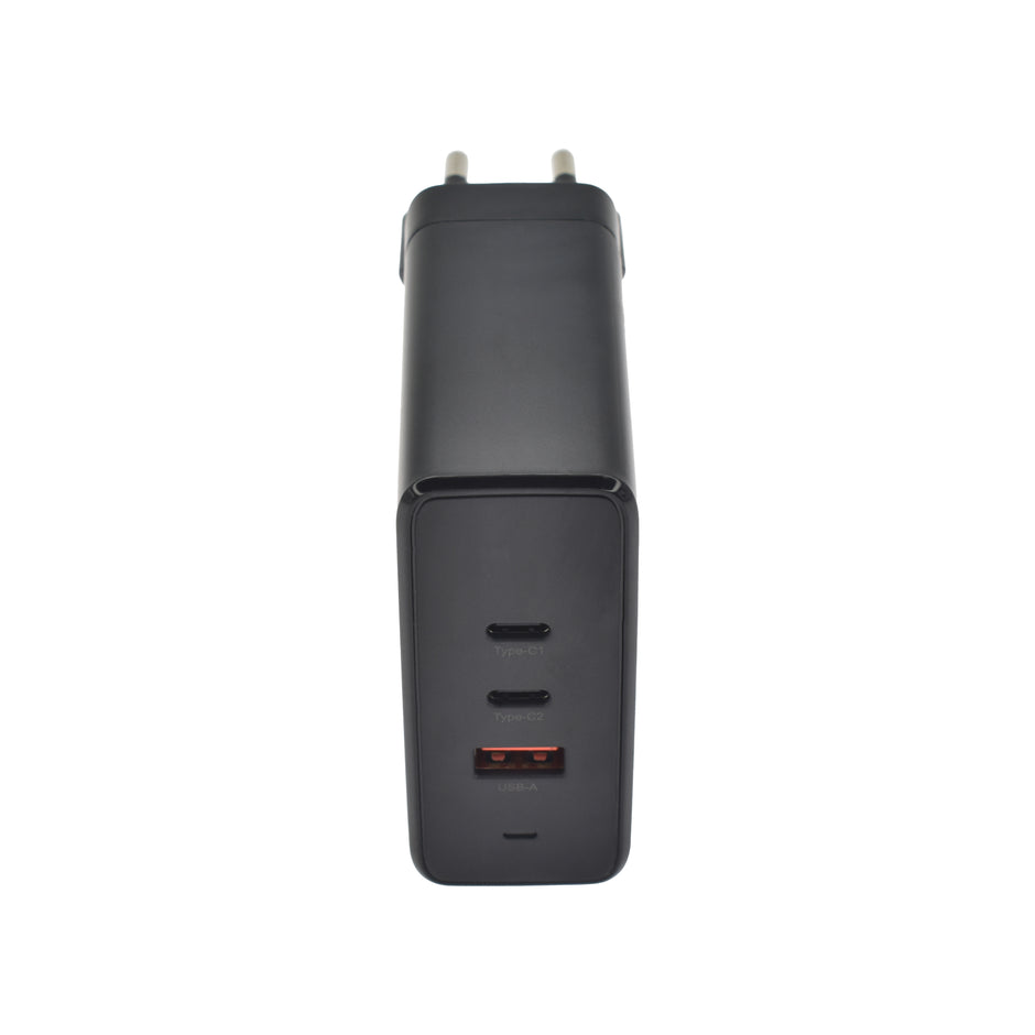 Зарядно Dviced, 140W, GaN, USB-C + USB-A, черен