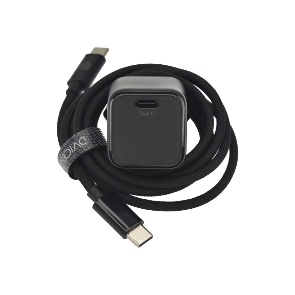 Зарядно Dviced, 30W, GaN, USB-C, черен