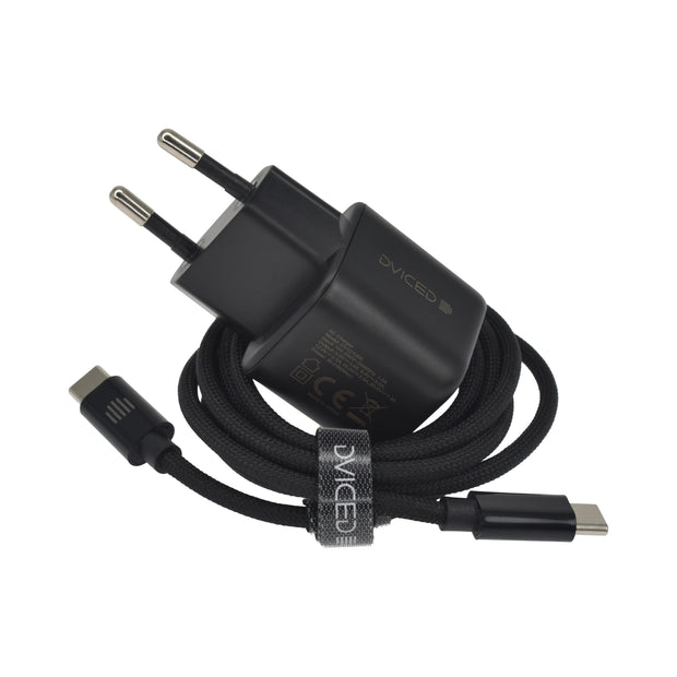 Зарядно Dviced, 30W, GaN, USB-C, черен