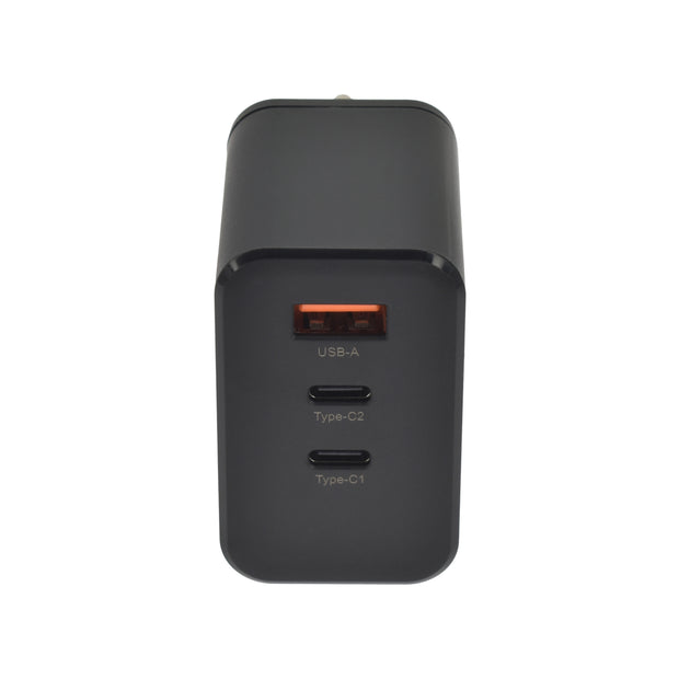 Зарядно Dviced, 65W, GaN, USB-C + USB-A, черен