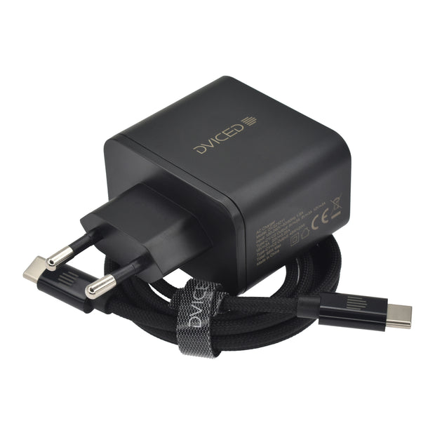 Зарядно Dviced, 65W, GaN, USB-C, черен