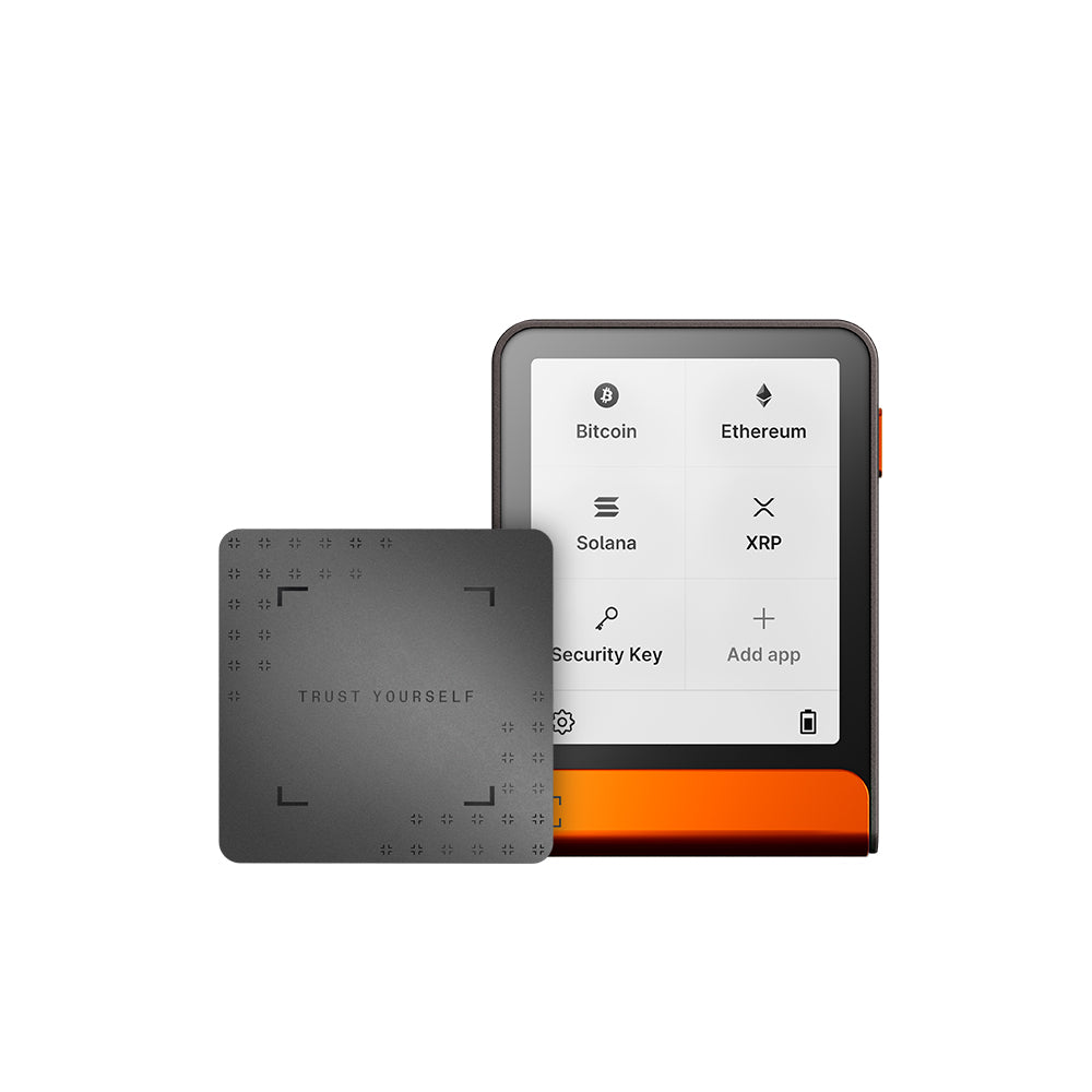 Ledger Flex Hardware Wallet incl. Ledger Recovery Key - Bitcoin Orange