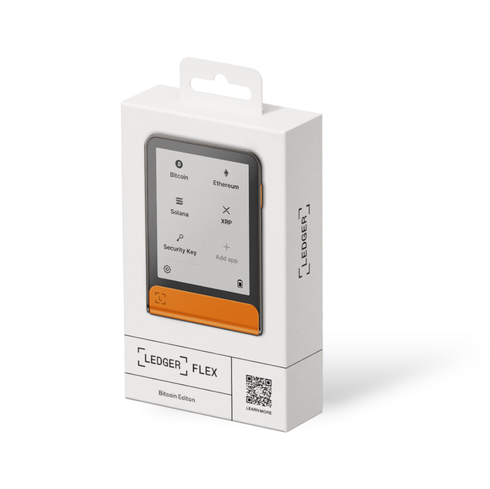 Ledger Flex Hardware Wallet incl. Ledger Recovery Key - Bitcoin Orange