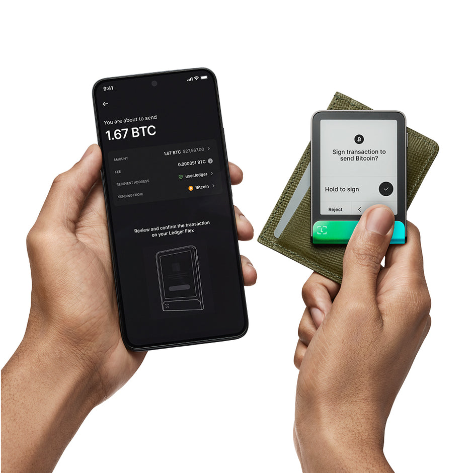 Ledger Flex Hardware Wallet incl. Ledger Recovery Key - Oxidate Green