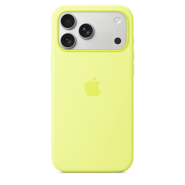 iPhone 17 Pro Max Silicone Case with MagSafe - Neon Yellow