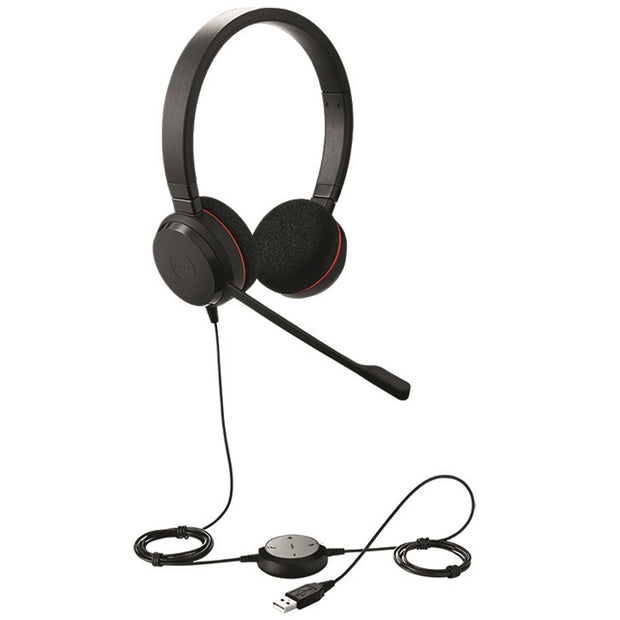 Jabra Evolve 20 MS стерео слушалки с NC и USB-C/A